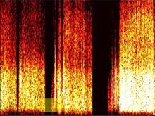 Hydrophone sound data of NW Rota erupting.