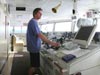 Panorama view from the bridge of the R/V Melville.