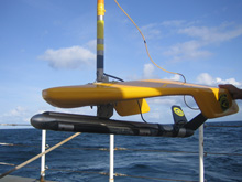 Klein 3000 digital dual frequency side scan sonar used for the mapping surveys.