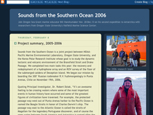 Sounds of the Southern Ocean blog
