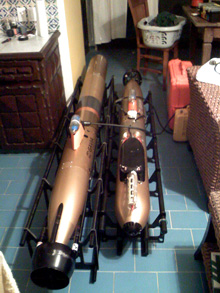 Two Gavia AUVs, ready for action