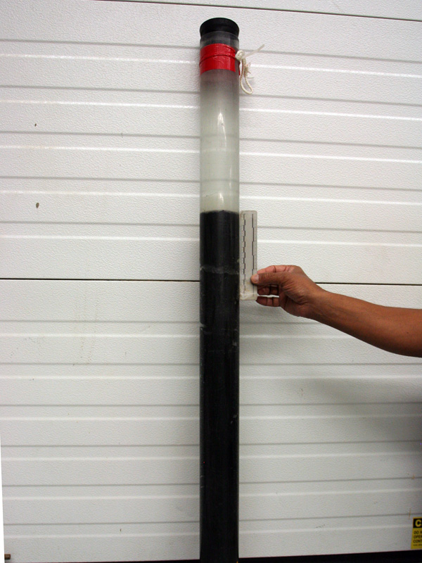 Benthic core to be used for isotope dating.