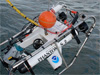 Recovery of the Phantom S2 ROV after a dive to the Isolated Sinkhole.