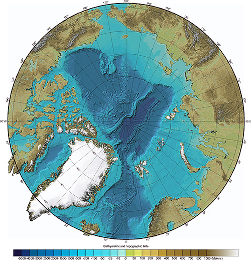 International Bathymetric Chart of the Arctic Ocean