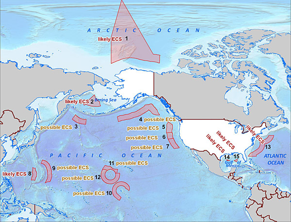 Extended Continental Shelf Map