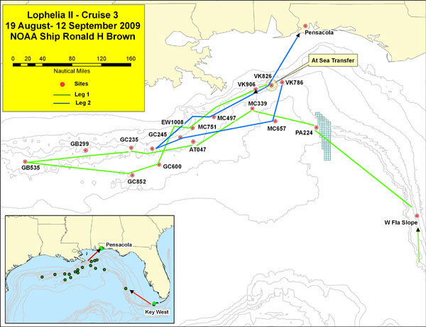 The proposed cruise track for the 25 days we will be at sea.