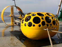 The Klein 3000 combined side scan sonar and sub-bottom profiler used during the mission.