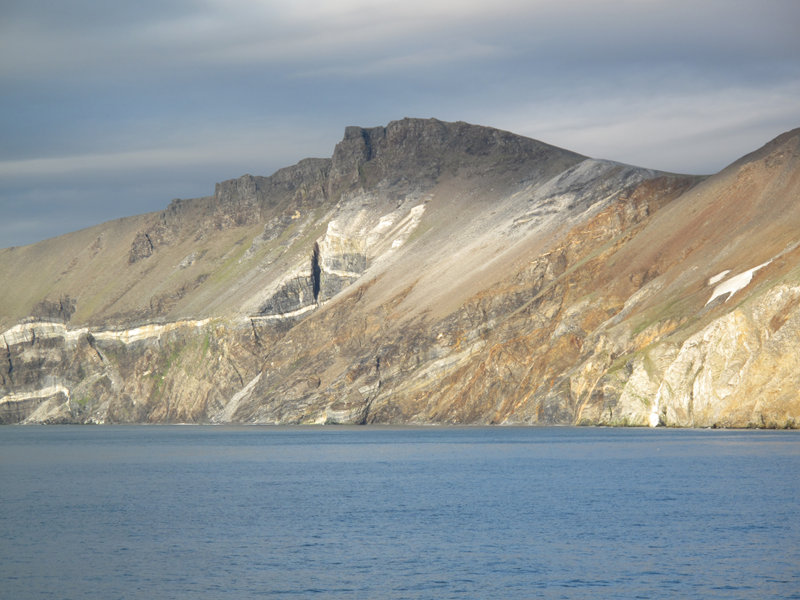 View of the coast of Chukotka, Russia.