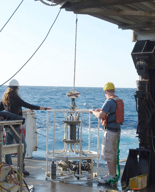 In 2008, Jay got his sea legs by helping launch the CTD device on the Lophelia II 2008 expedition in the Gulf of Mexico.