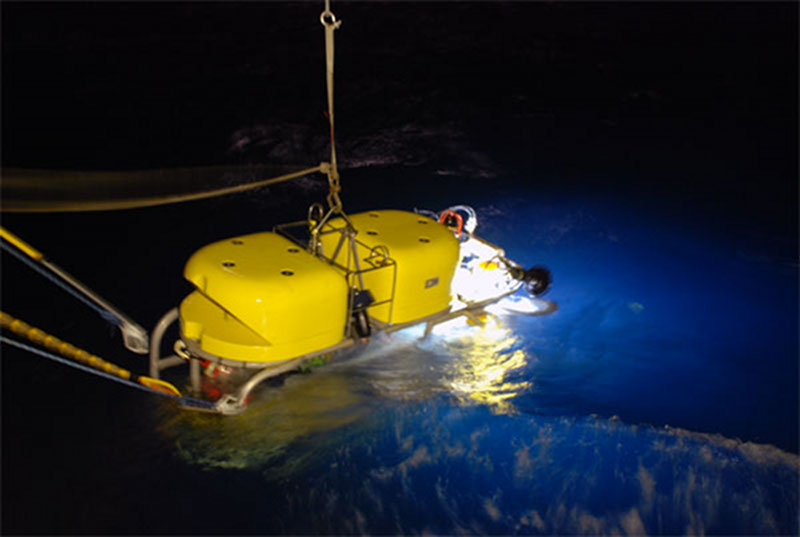 Lights, camera, action! The Kraken II remotely operated vehicle (ROV) used for this expedition wad built for science and was equipped with all the tools needed for collecting deepwater specimens.