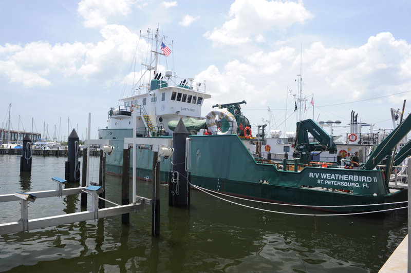 The R/V Weatherbird II officially set sail on July 20th at approximately 4 pm for the offshore, underwater expedition.