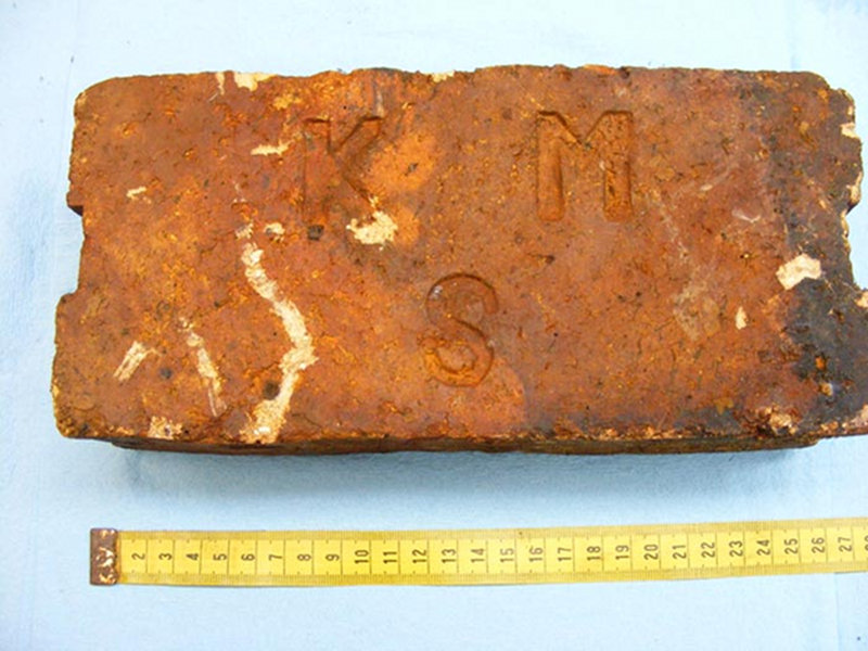 Ballast brick from one of the destroyers from the Billy Mitchell Fleet.