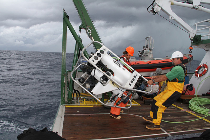 ROV pilot Lance Horn and pilot trainee Jason White.