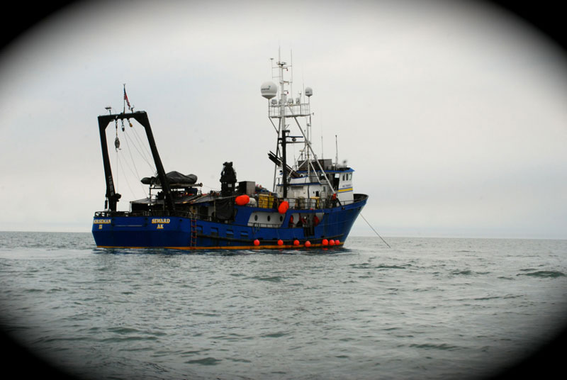 The Norseman II anchored in Prudhoe Bay, Alaska.