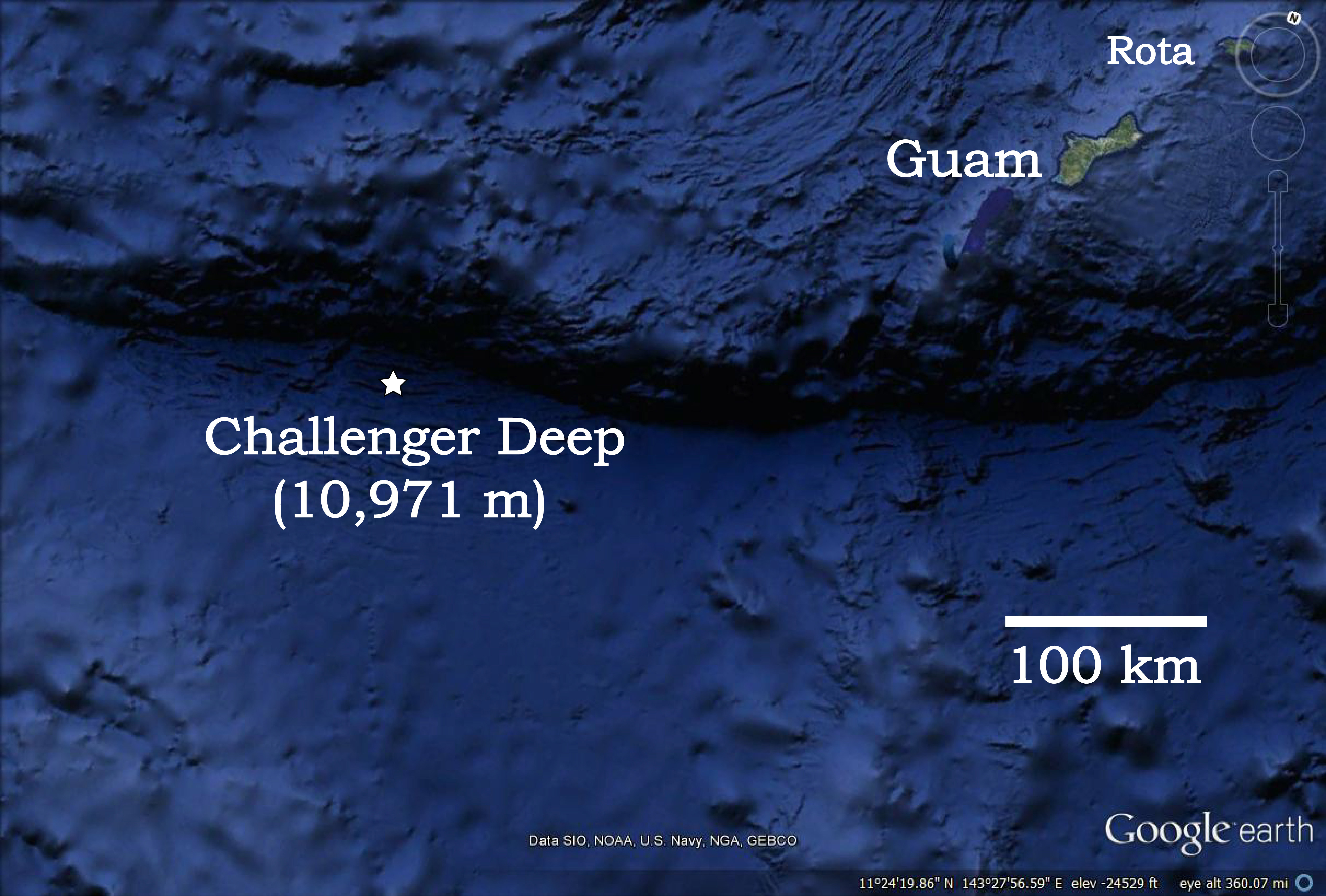 Marianas Trench Depth Chart