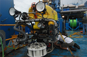 ROV Kraken II showing sampler designed for coral collection.