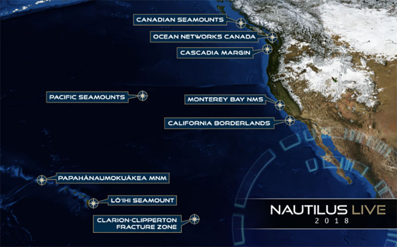 Nautilus 2018 Field Schedule Map