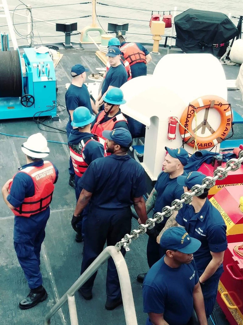 The crew of U.S. Coast Guard Cutter Bear have done an extraoridinary job of preparing the vessel for its unusual research mission.