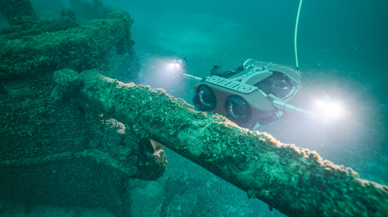 Pixel collects imagery of a shipwreck