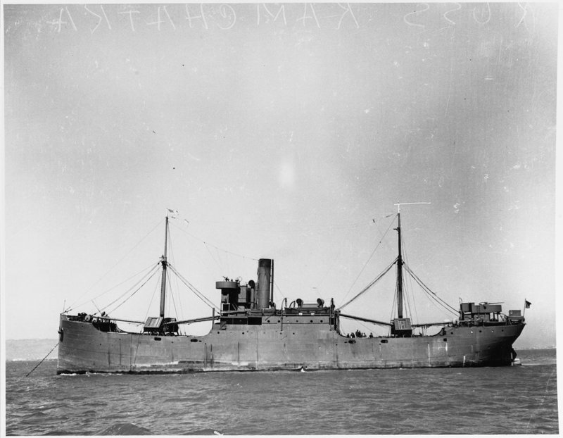 Photo of S.S. Kamchatka (built in 1919 originally as Lake Elrio) exhibiting a nearly identical hull design (Great Lakes Engineering Type, Design #1074 as contracted to the U.S. Shipping Board) to that of Norlindo (built in 1920 originally as Lake Glaucus then Volusia).