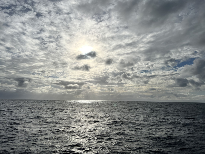 View from Research Vessel Thomas G. Thompson on the third evening of the Escanaba Trough: Exploring the Seafloor and Oceanic Footprints expedition.