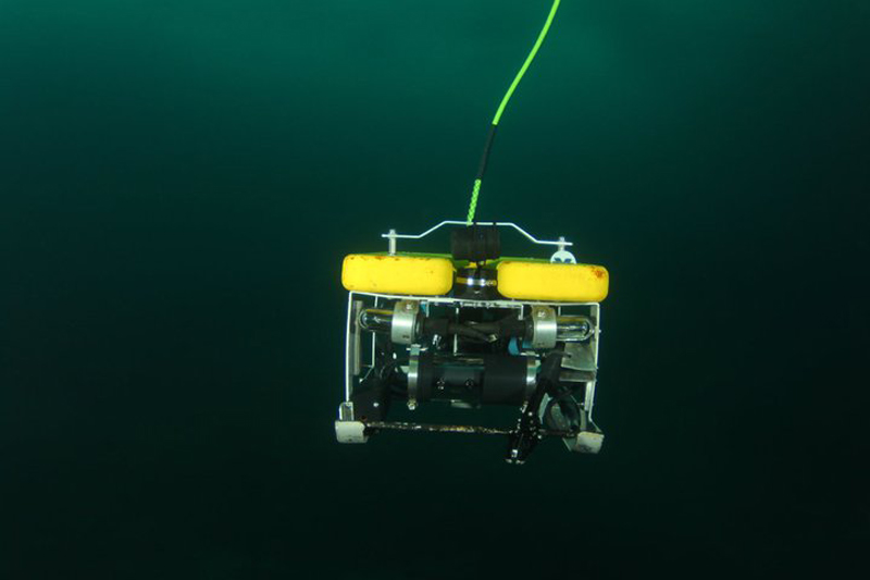 The Machine Learning for Automated Detection of Shipwreck Sites from Large Area Robotic Surveys expedition team will explore shipwreck sites using an Outland 1000 remotely operated vehicle that can dive to depths of more than 305 meters (1,000 feet) and is equipped with scanning imaging sonar as well as low-light video cameras.