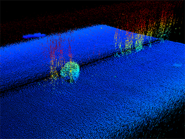 Side-Scan Sonar Plume Imagery