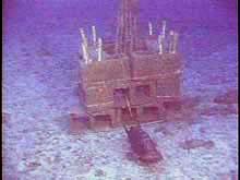 concrete block used as artificial reef