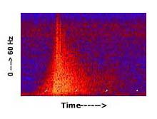 spectogram of earthquake sound
