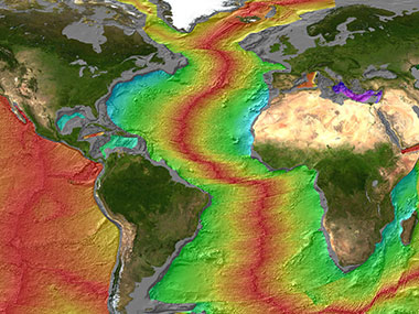 What is the mid-ocean ridge?