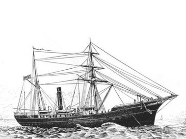 The Fisheries Steamer Albatross discovered hundreds of marine species during its expeditions throughout the world. (NOAA Photo Library).