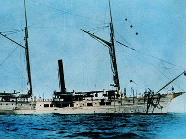 John Elliott Pillsbury pioneered the use of deep-sea anchoring aboard the Blake. (NOAA Photo Library).
