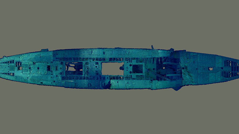 USS Baltimore (C-3) Photogrammetry Model