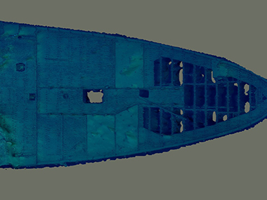 USS <i>Baltimore</i> (C-3) Plan View of the Stern Section