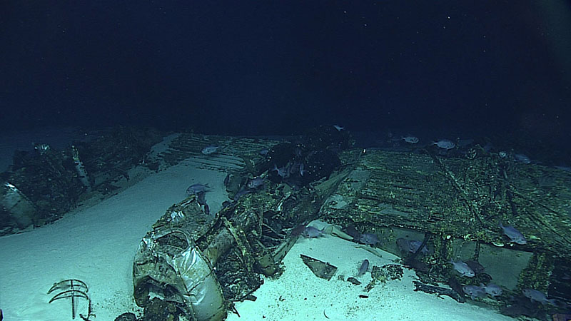 This B-29 Superfortress was found near Tinian during an expedition on NOAA Ship Okeanos Explorer in 2016 and will be revisited as part of this project.
