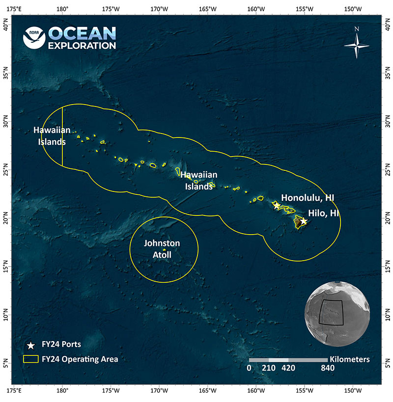 NOAA Ship Okeanos Explorer 2024 Hawai’i and Johnston Atoll Expeditions