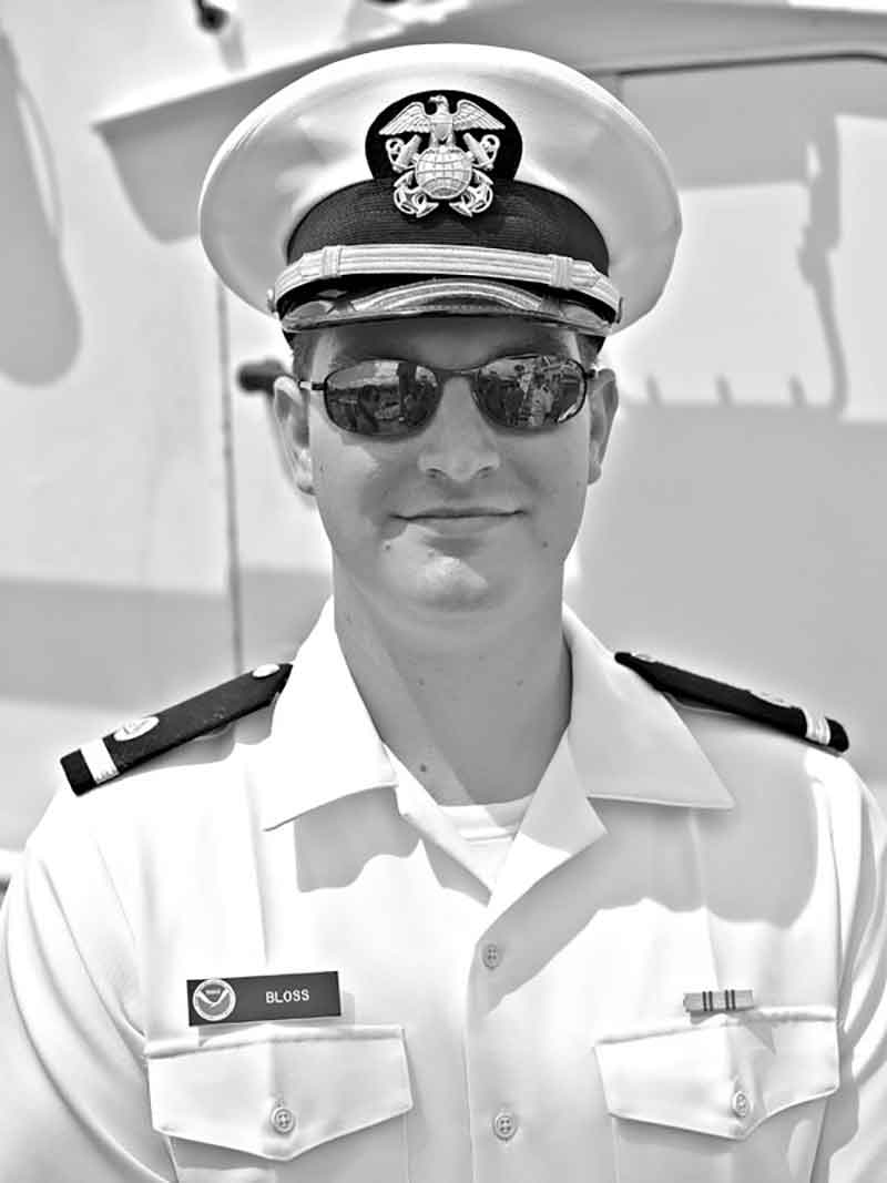Senior Ensign Benjamin Bloss, Navigation Officer: ENS Bloss is in charge of the bridge, stands watch on the bridge, and is the primary person responsible for ensuring charts and tracklines are up-to-date and accurate.
