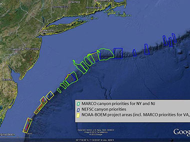 Image includes area surveyed by NOAA Ship Ferdinand R. Hassler during a June 2012 expedition.