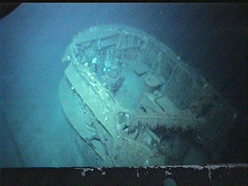 View inside the conning tower of the German U-boat U-166.