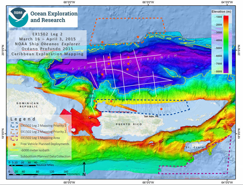 Preliminary cruise map showing planned operations for Leg 2 of the expedition.