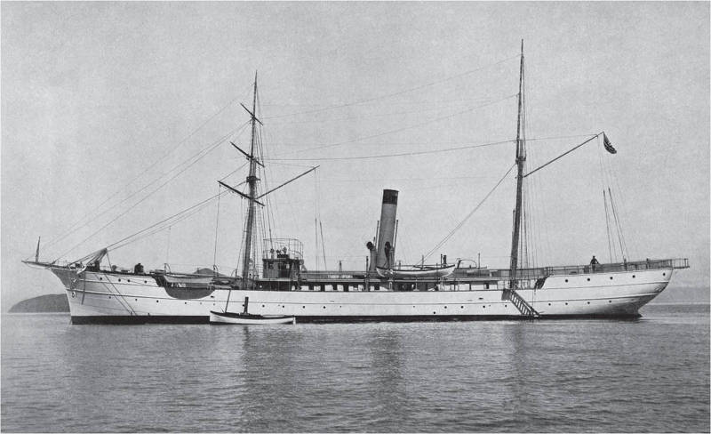 The U.S. Fish Commission Steamer Albatross prior to its voyage to Hawaii and the Northwestern Hawaiian Islands in 1902.