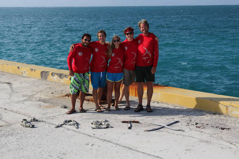 The crew of CAST 10 (left to right) Mike Abemayor, Jake Shaner, Crew Leader Katrina Scheiner, Jack Fields, and Greg Francois.