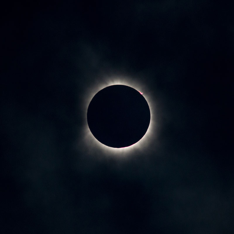 A view of the solar eclipse.