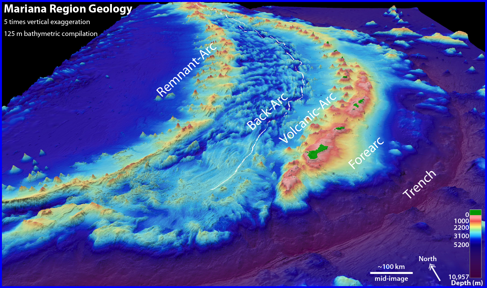 Mariana Trench Map