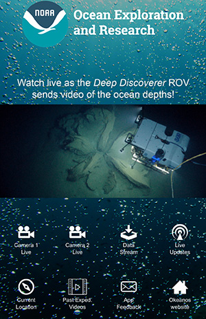 Ocean Exploration and Research mobile app.