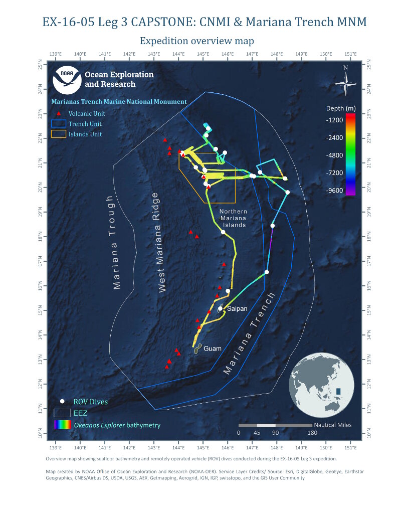 With 22 ROV dives and mapping over 21,000 square kilometers of seafloor, Leg 3 of the expedition covered a lot of ground!