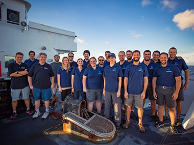 The mission team of the Deepwater Wonders of Wake expedition.
