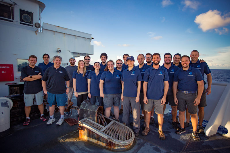 The mission team of the Deepwater Wonders of Wake expedition.