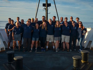 The Mission Team of the NOAA Ship Okeanos Explorer expedition, Mountains in the Deep: Exploring the Central Pacific Basin. We journeyed from American Samoa through the Cook Islands, Jarvis Island, Palmyra Atoll, Kingman Reef, and the High Seas all the way to Honolulu, HI.