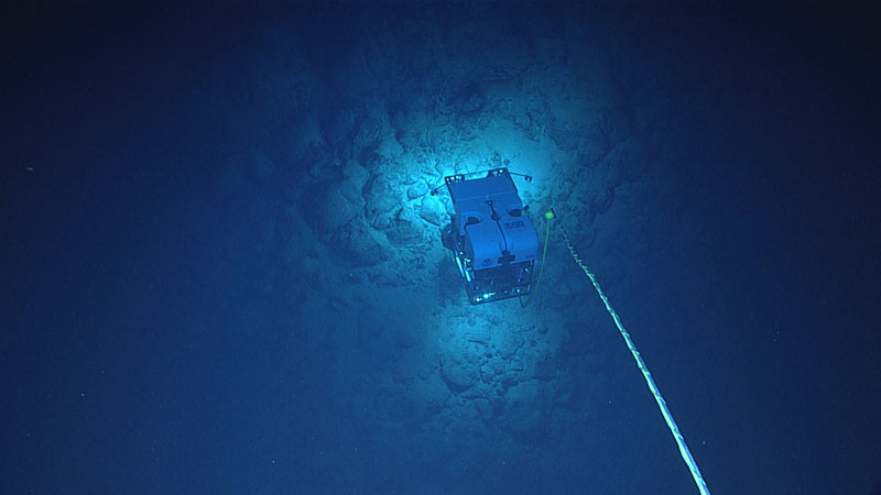 During Dive 06 of the 2022 ROV and Mapping Shakedown, we explored a canyon on the southernmost part of the West Florida Shelf. Here, remotely operated vehicle Deep Discoverer images a boulder debris field.